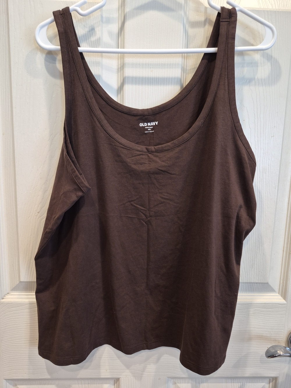 Old Navy Chocolate Brown Scoop Neck Tank Top
